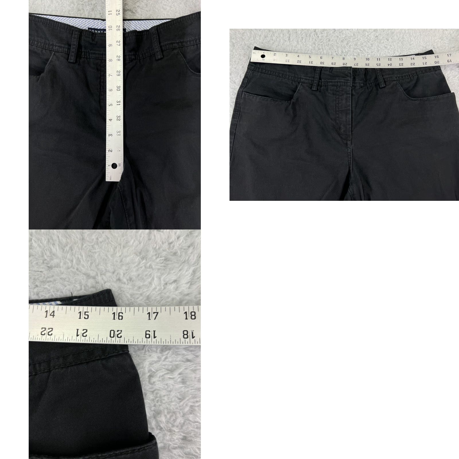Tommy Hilfiger Tommy Hilfiger Jeans Womens 10 Black Denim Straight Leg Stretch Cotton Pants Regular Adult Womens Black Denim Jeans 10 Tommy Hilfiger Size 32" / US 10 / IT 46 - 9 Thumbnail