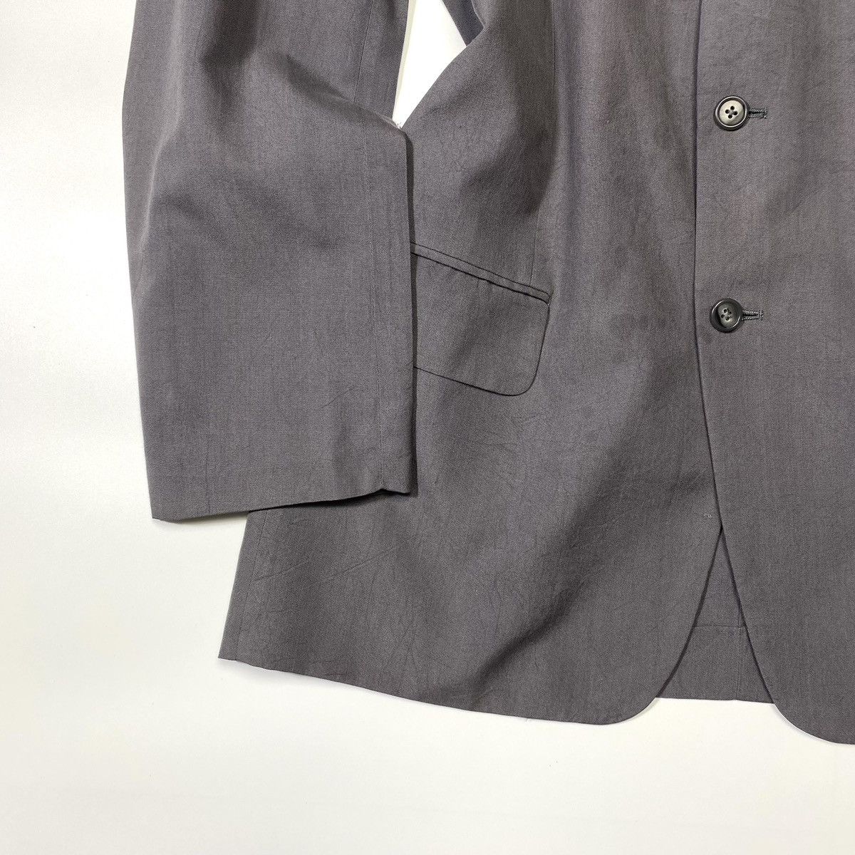 Yohji Yamamoto Vintage Yohji Yamamoto Pour Homme Rayon Blazer Size 50R - 11 Thumbnail