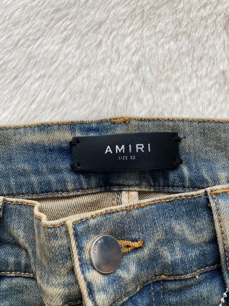 Amiri Amiri Mud Stained Knee Destroyed Jean Size US 32 / EU 48 - 2 Thumbnail