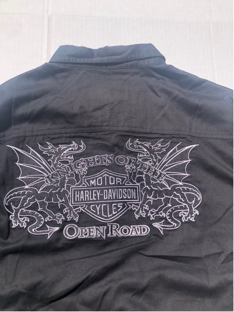 Harley Davidson Harley Davidson Black Long Sleeve Shirt Size XLarge Size US XL / EU 56 / 4 - 2 Thumbnail