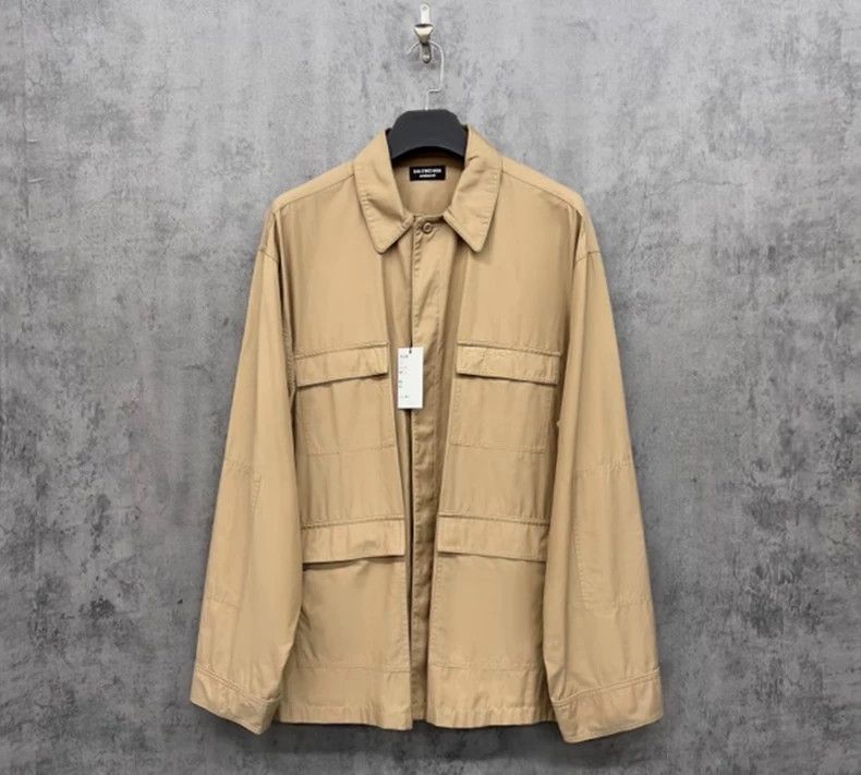 Balenciaga Balenciaga size 46 Embroidered Logo Work Jacket Coat Size US S / EU 44-46 / 1 - 1 Thumbnail