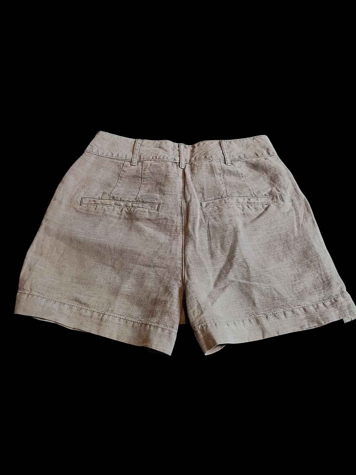 Nicole Miller Nicole Miller Women's Casual Linen Shorts Size 2 Gray Size 26" / US 2 / IT 38 - 4 Thumbnail
