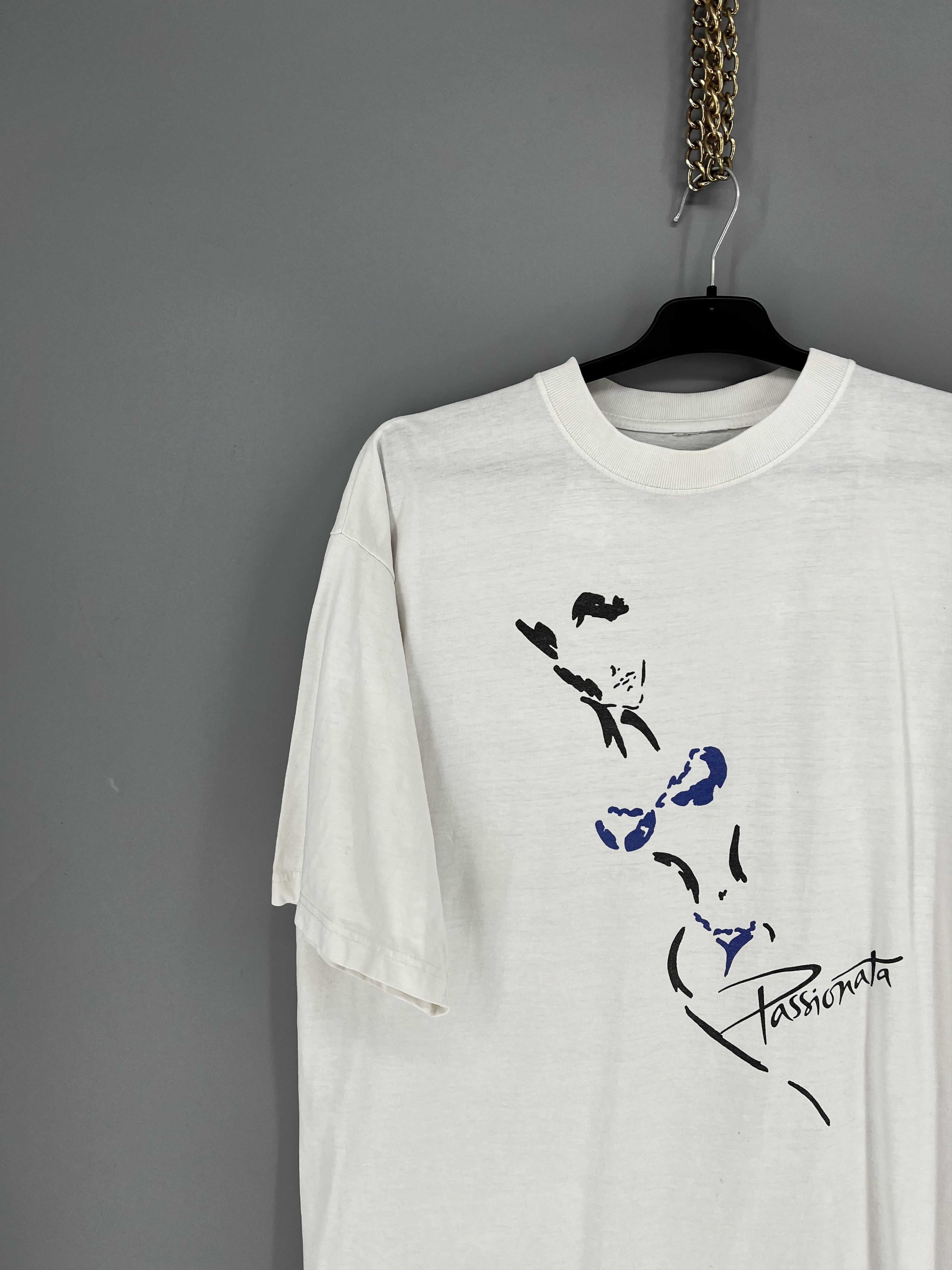 Band Tees Vintage Passionata Graphic Tee White Double Stitch T-Shirt Size US XL / EU 56 / 4 - 4 Thumbnail