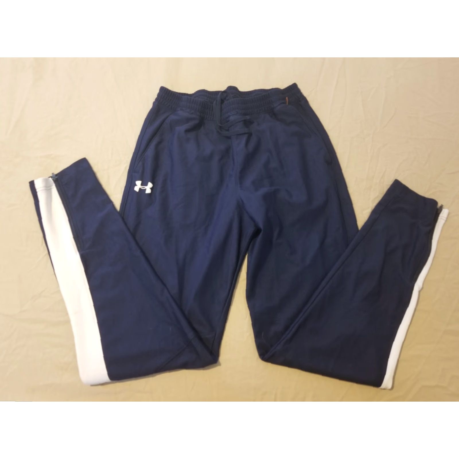 Under Armour Under Armour Pants L Large Navy Blue Athletic Gym Workout Sweatpants with Pockets Mens Size US 33 - 2 Thumbnail