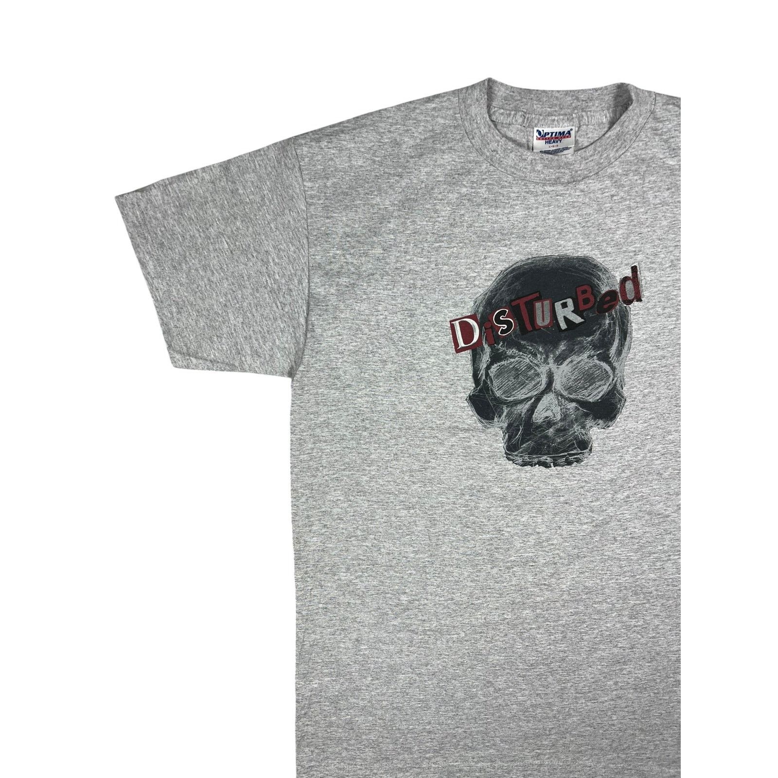 Band Tees × Vintage Vintage Y2K Disturbed skull band tee (L) Size US L / EU 52-54 / 3 - 4 Thumbnail