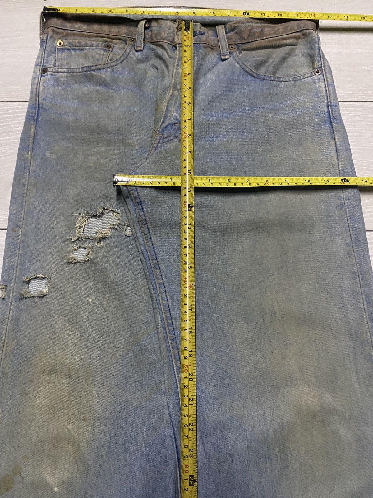 Levi's Vintage Levis 511 Mud Wash Rusty Grunge Ripped Baggy Jeans Size US 32 / EU 48 - 13 Thumbnail