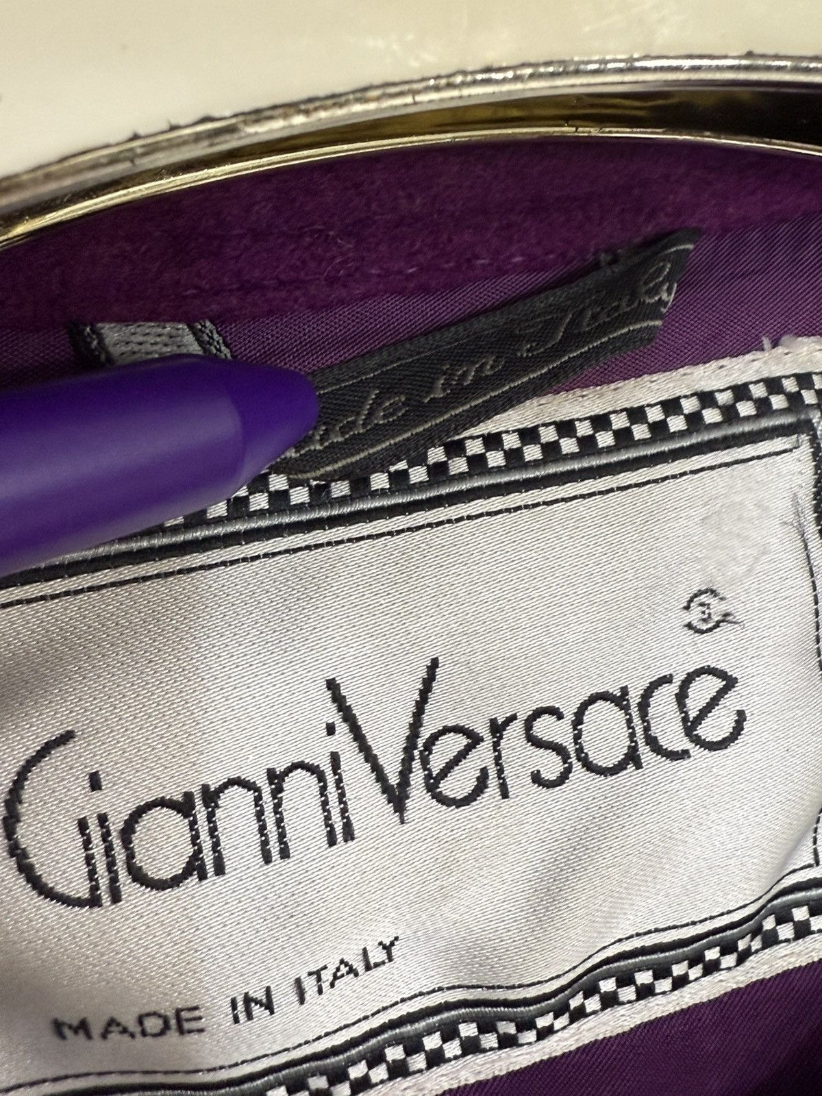 Versace Gianni Versace 1989 wool and Cashmere pleated cape Size ONE SIZE - 3 Thumbnail