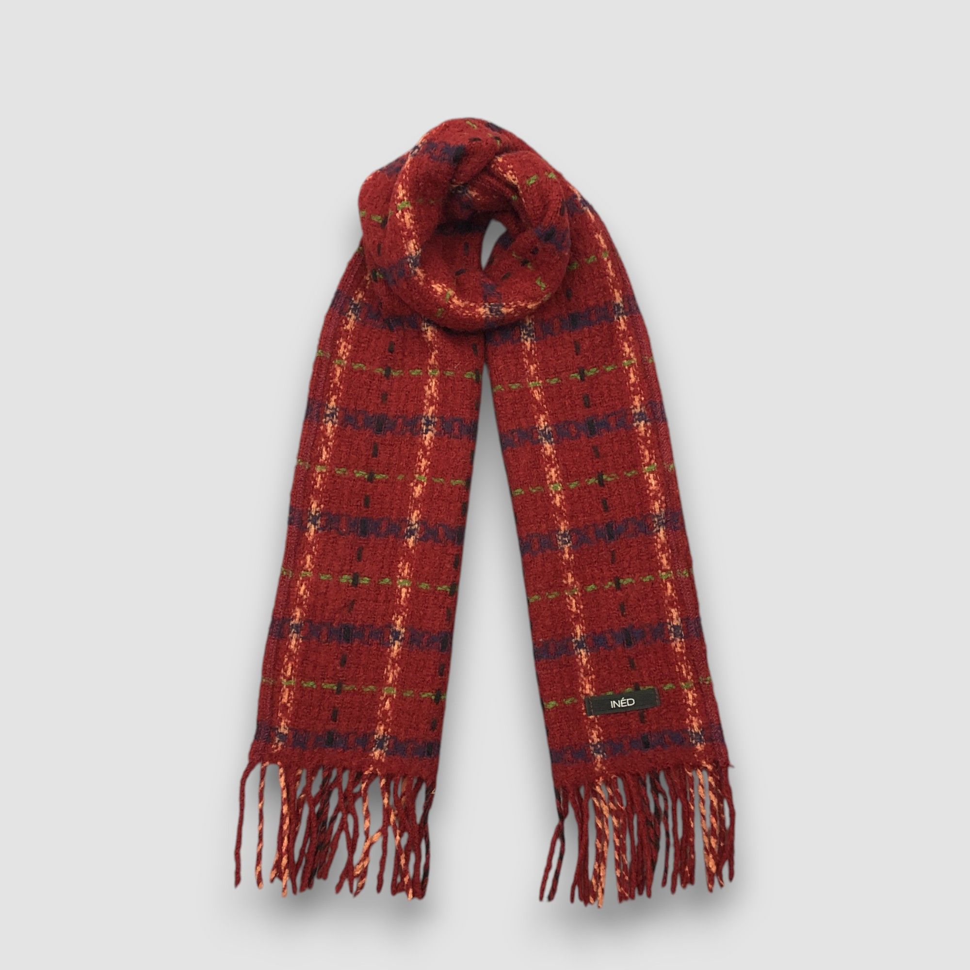 Yohji Yamamoto Vintage Yohji Yamamoto Scarf Muffler INED Winter Scarves Size ONE SIZE - 1 Thumbnail