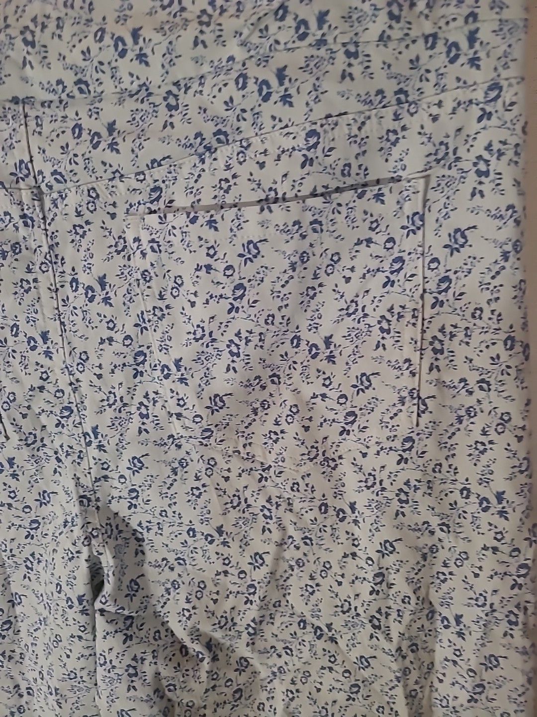 Other Mario Serrano, Italy Sz L Tiny Floral Pattern White Pants Size 34" / US 12 / IT 48 - 6 Thumbnail