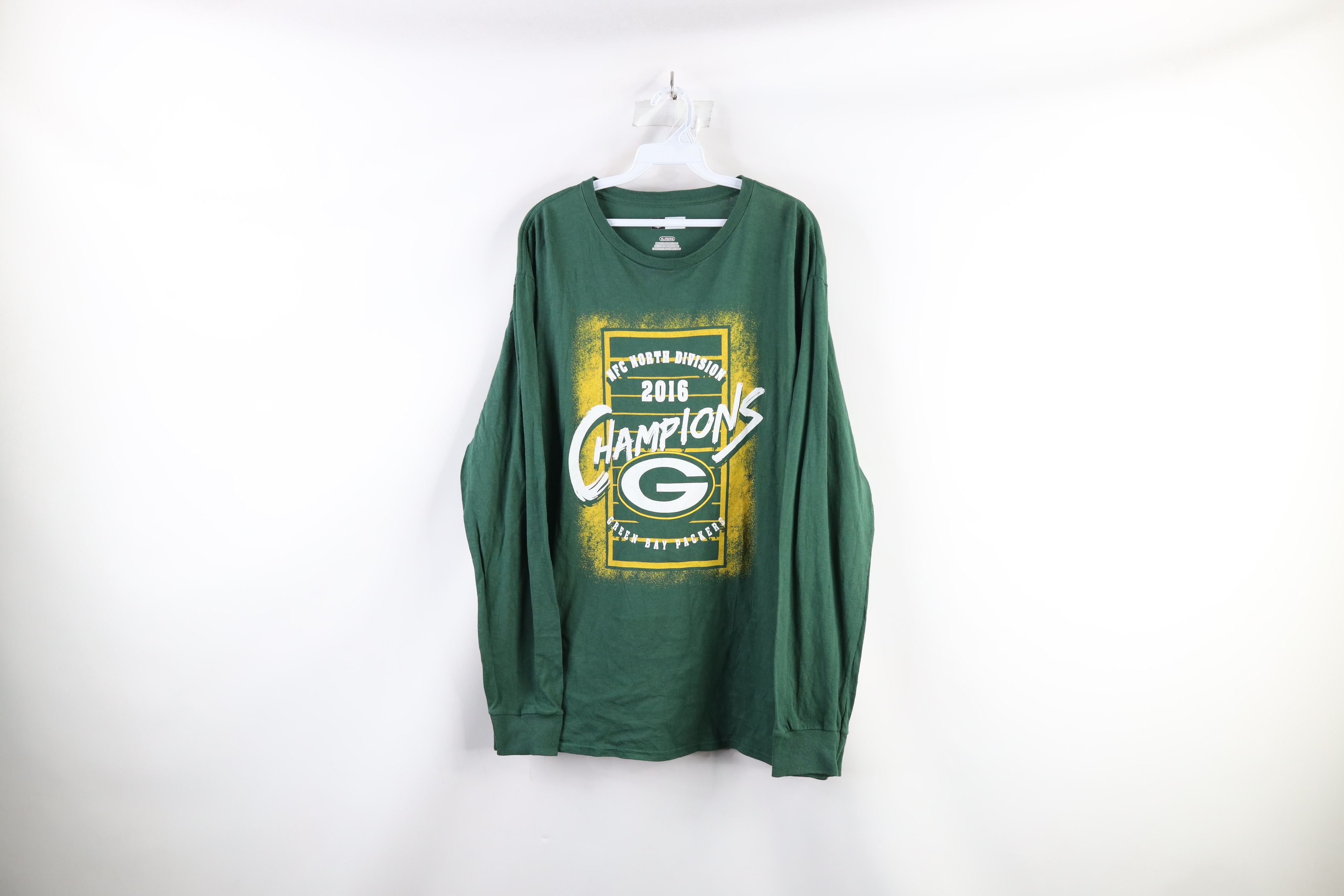 Vintage Green Bay Packers T-Shirt Men's XL Long Sleeve Graphic NFC