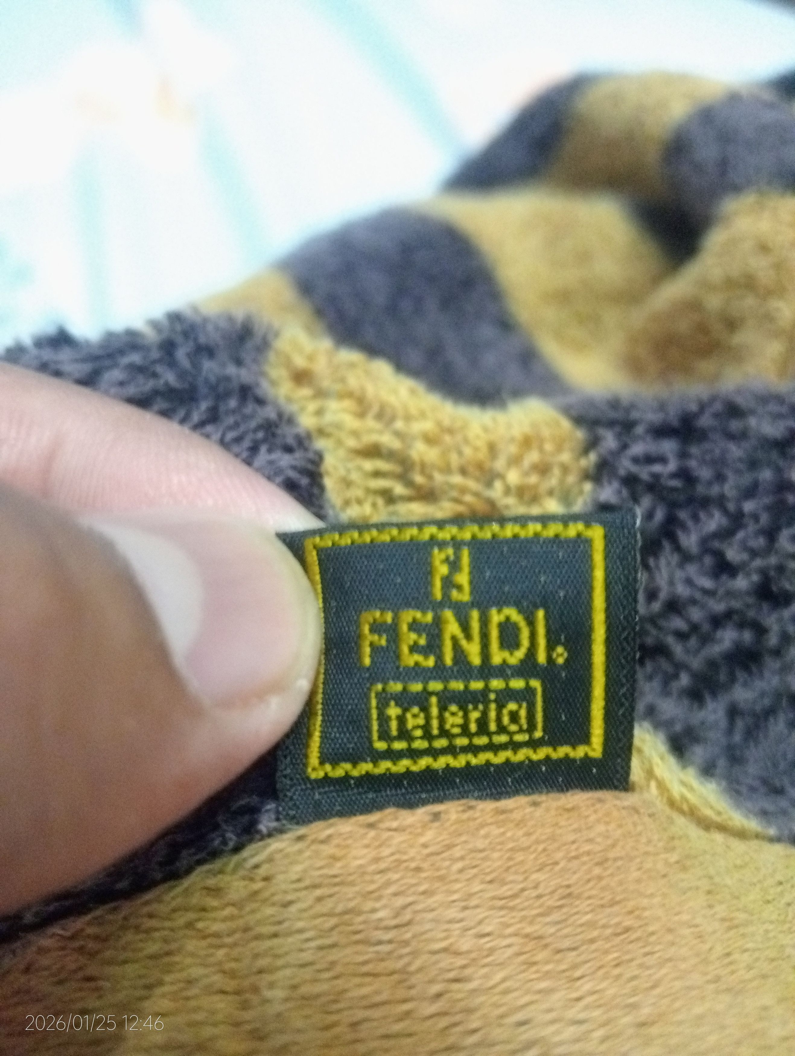 Fendi Vintage Fendi Teleria Striped Cotton Towel. Size ONE SIZE - 2 Thumbnail