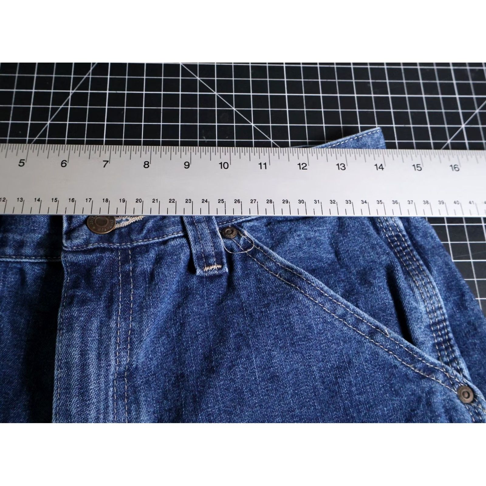 Wrangler VINTAGE Wrangler Patchwork Jeans Women's 28 x 28 Blue Carpenter Boho Hippie Patchwork 5-Pocket Denim Jeans Womens Regular Inseam 28 Royal Blue Size 28" / US 6 / IT 42 - 5 Thumbnail