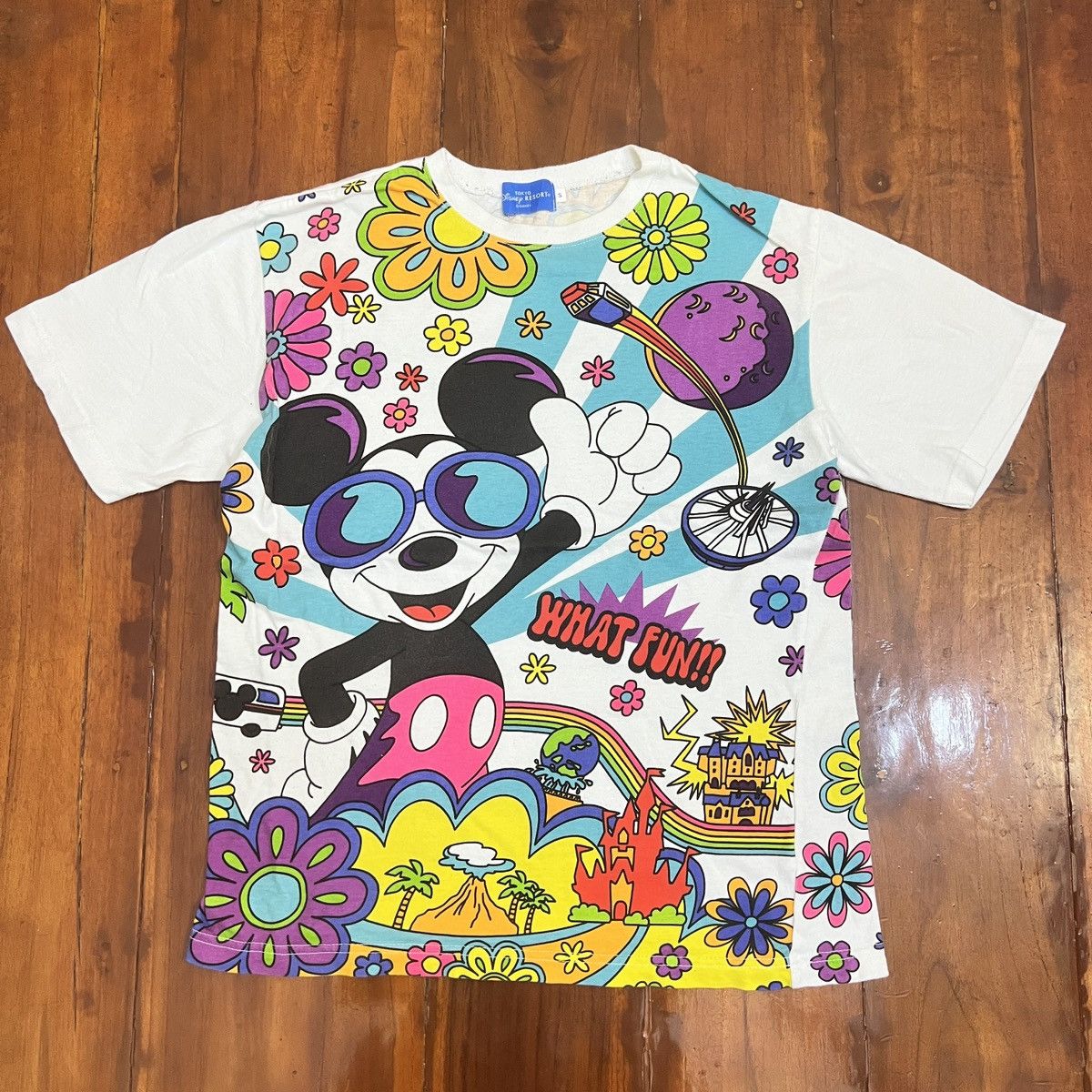 Disney Disney Mickey mouse Floral Hawaii Shirt FulPrint Size US S / EU 44-46 / 1 - 1 Thumbnail