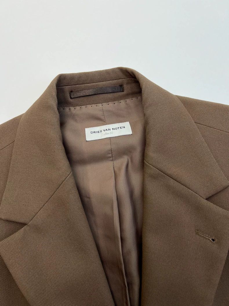 Dries Van Noten Dries van noten Single breasted khaki suit jacket 2502-Next Size US M / EU 48-50 / 2 - 3 Thumbnail