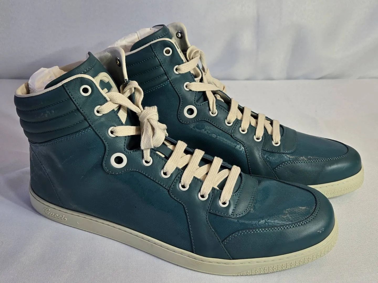 Gucci Gucci Coda High Top Sneakers - canvas & leather Size US 15 / EU 48 - 7 Thumbnail