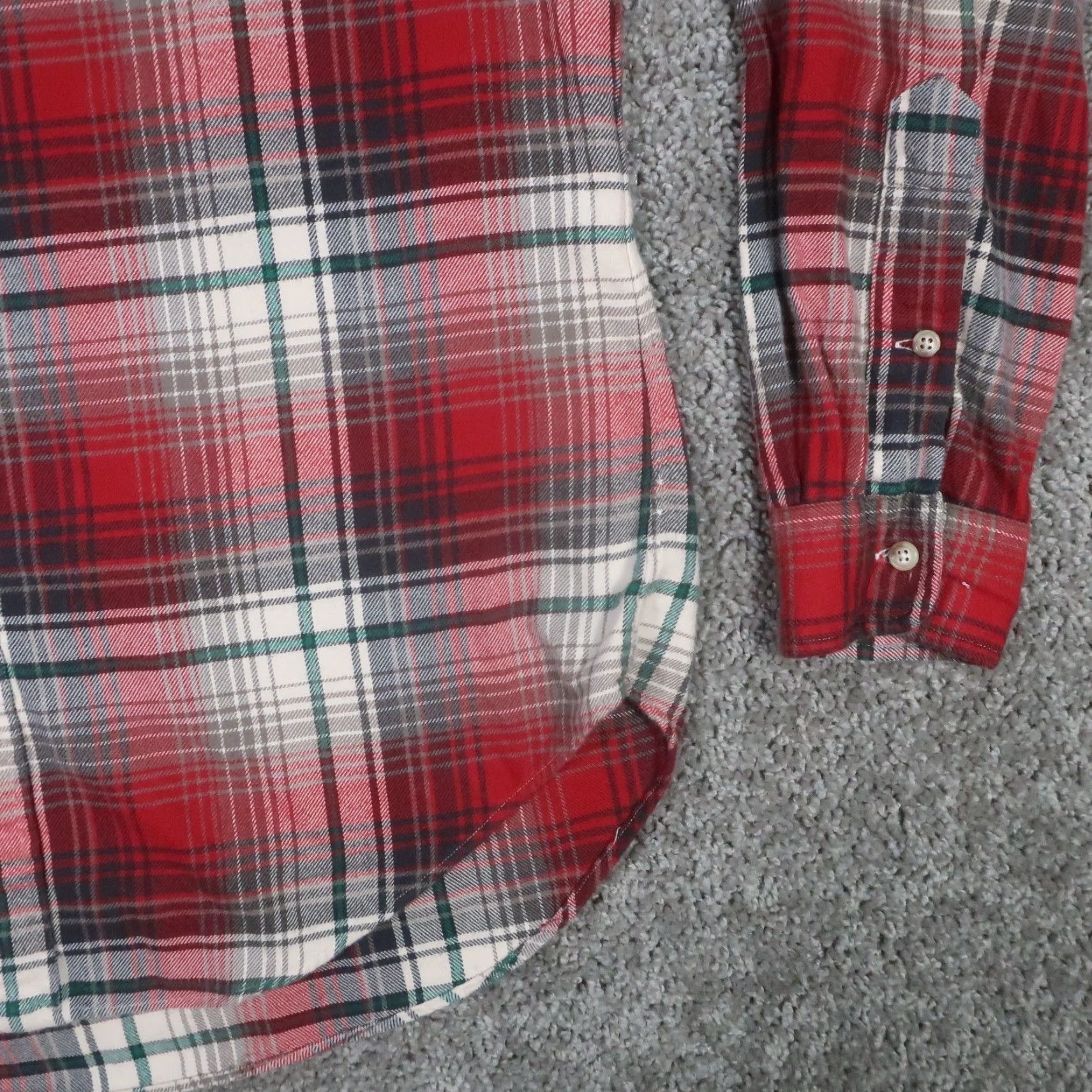 Ralph Lauren VINTAGE Ralph Lauren Shirt Mens M Flannel Plaid Red Cotton Classic Fit EUC Size US M / EU 48-50 / 2 - 7 Thumbnail