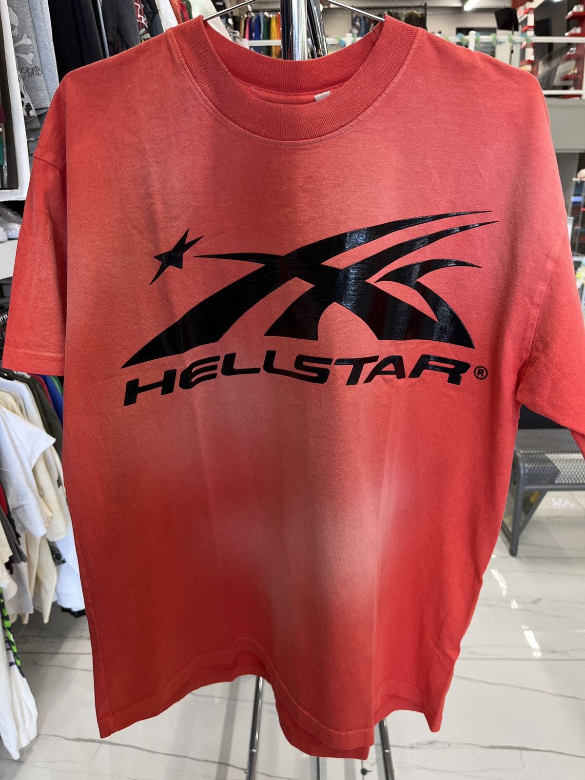 HELLSTAR Sport Logo Gel Tee Red Size US M / EU 48-50 / 2 - 1 Thumbnail