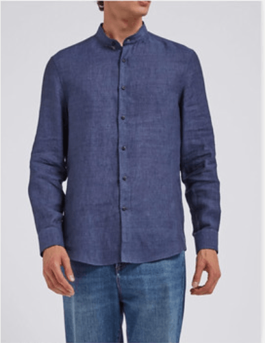 image of Brunello Cucinelli O1W1Db10424 Shirts In Turquoise in Turqouise, Men's (Size Medium)