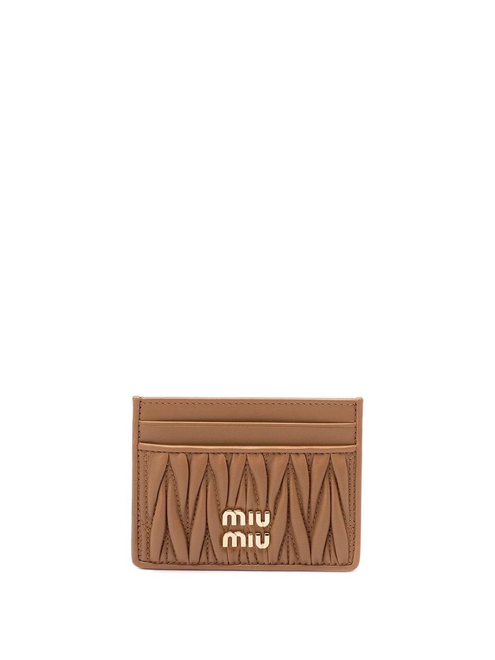 Miu Miu Matelassé Leather Card Holder Size ONE SIZE - 1 Thumbnail