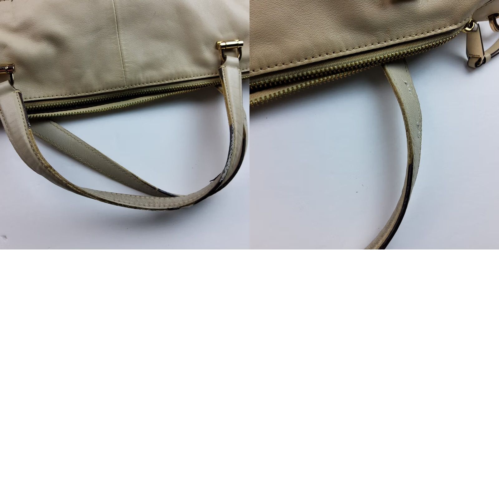 Coach Coach Shoulder Bag Purse Leather Ivory 32405 14x10.5x3.25 Women's Handbag Size ONE SIZE - 11 Thumbnail