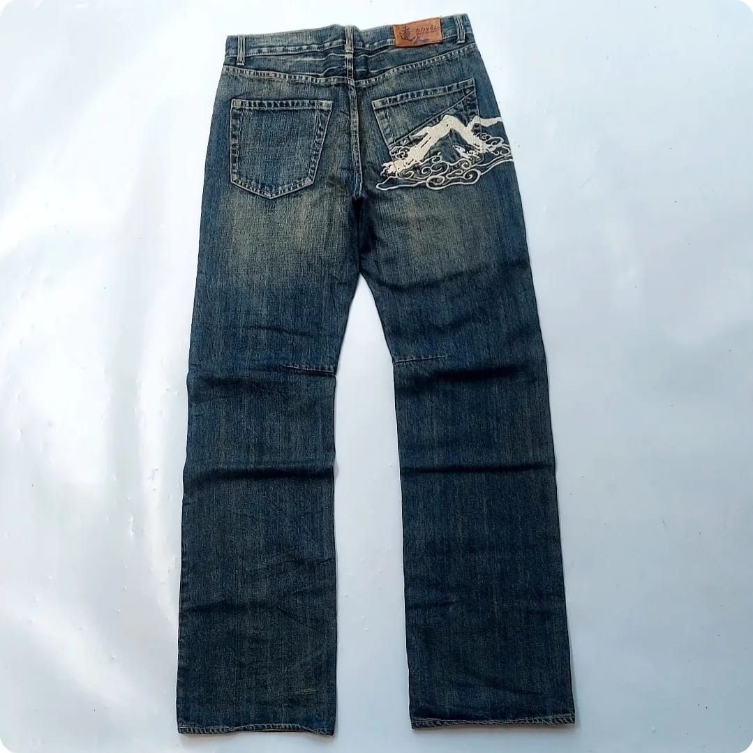 Big Train Patchwork Denim Pants