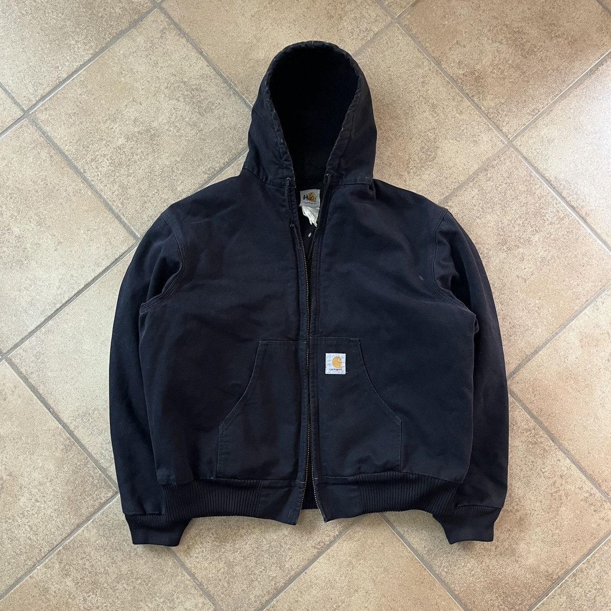 Carhartt × Vintage Vintage J04 BLK Active Hooded Jacket Size US XL / EU 56 / 4 - 1 Thumbnail