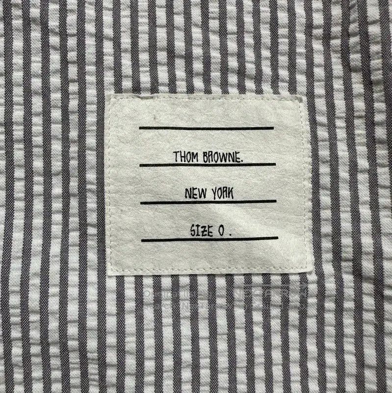 Other Thom Browne Gray-White Check Long Sleeve Shirt . Size US S / EU 44-46 / 1 - 2 Thumbnail