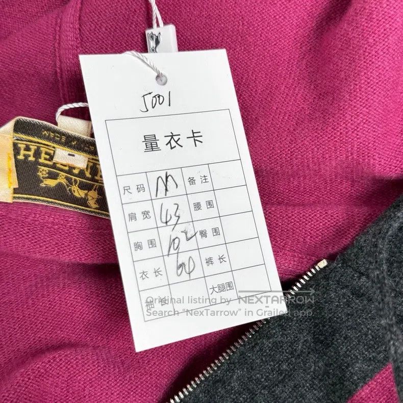 Hermes Hermes Raspberry Pink Black Trimmed Hooded Cashmere Sweats Size M / US 6-8 / IT 42-44 - 3 Thumbnail