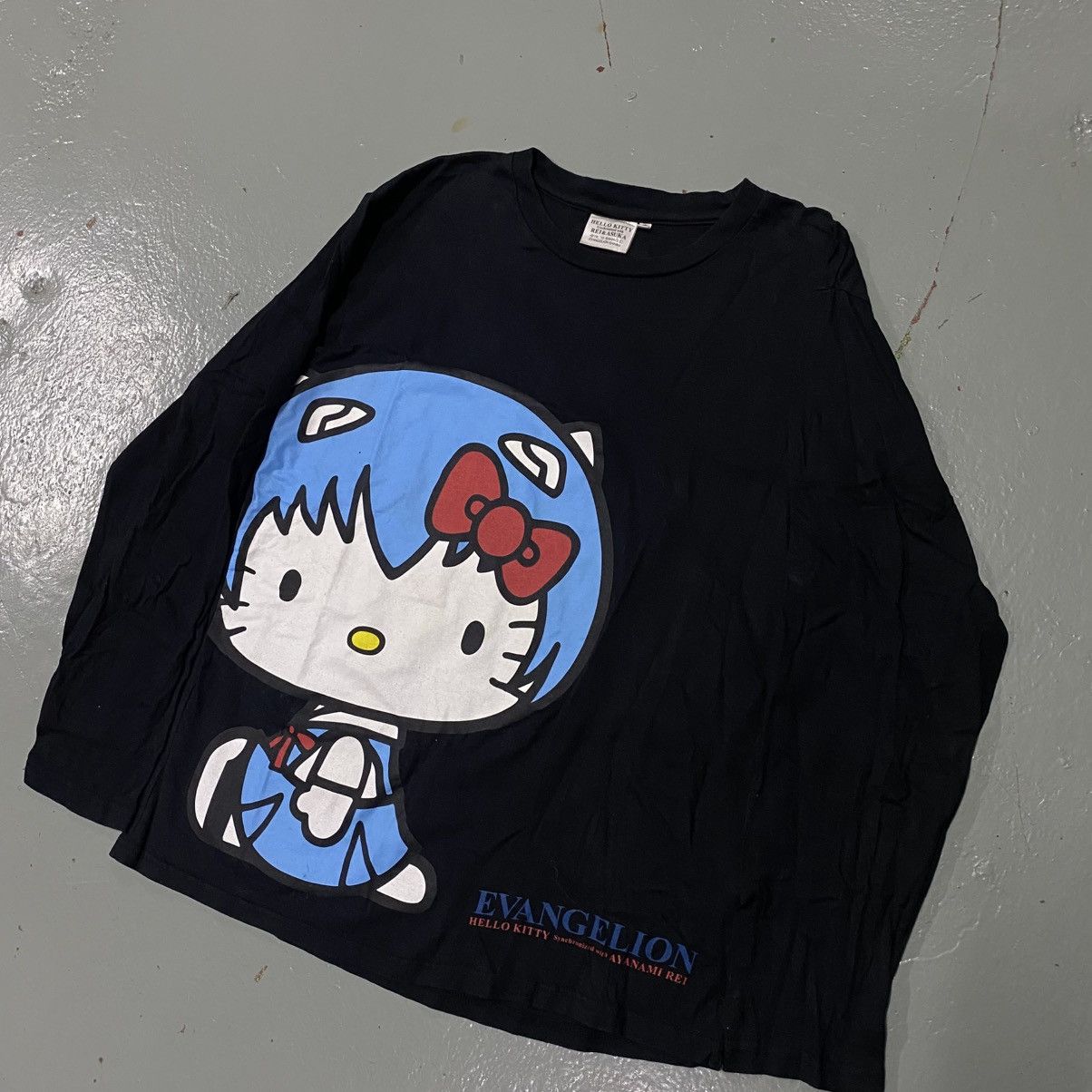Anime × Cartoon Network × Vintage Vintage Y2K Neon Genesis Evangelion x Hello Kitty Tee Manga Size US M / EU 48-50 / 2 - 1 Thumbnail
