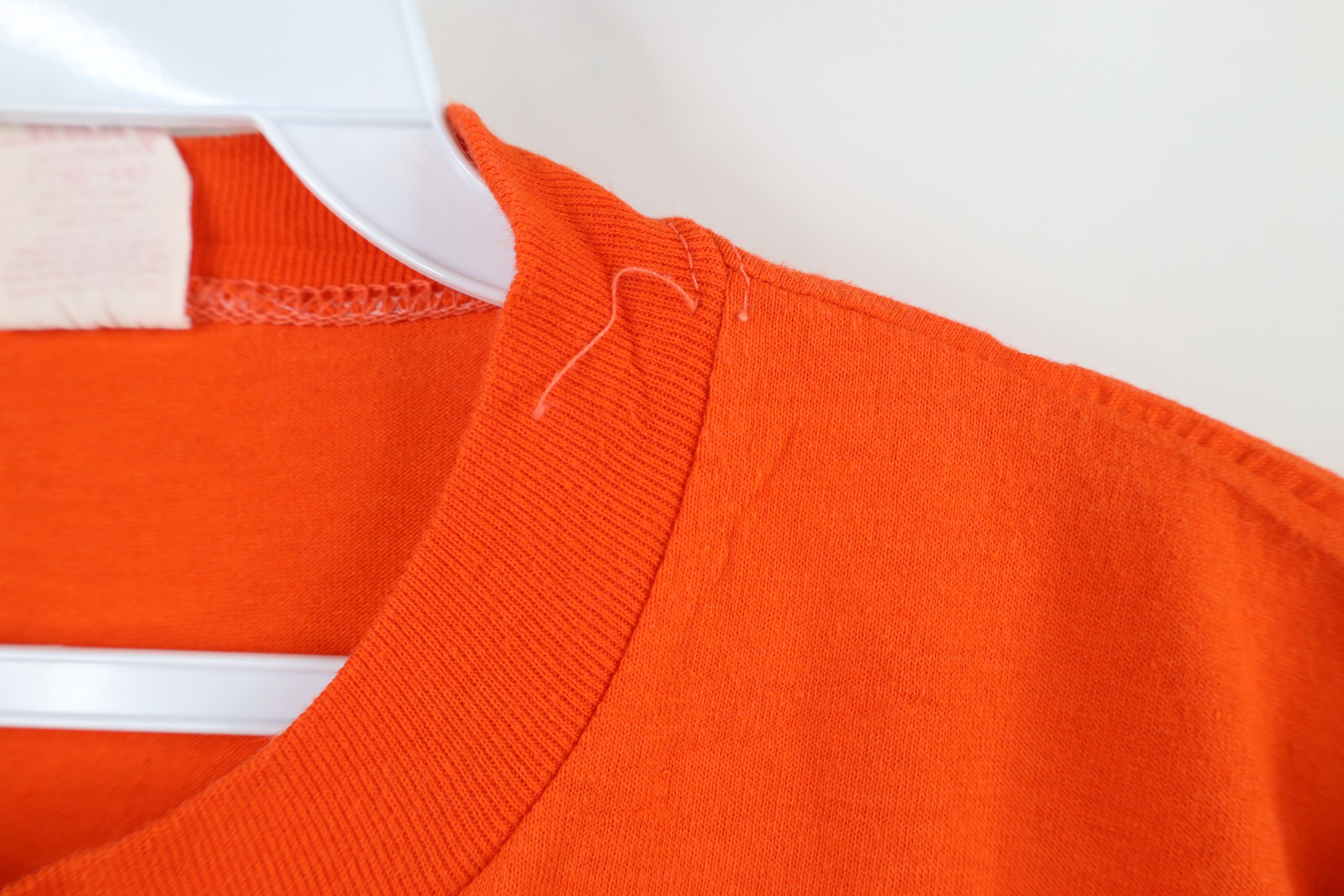 Vintage Vintage 70s Streetwear Buggie Boogie T-Shirt Orange USA Size US L / EU 52-54 / 3 - 5 Thumbnail
