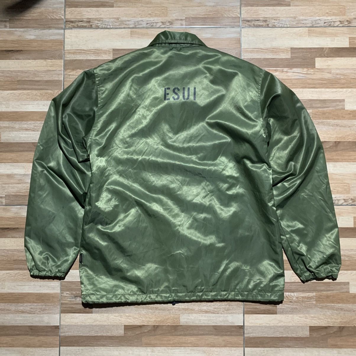 Other ESPIONAGE "ESUI" Coach Jacket Olive Size US M / EU 48-50 / 2 - 2 Thumbnail