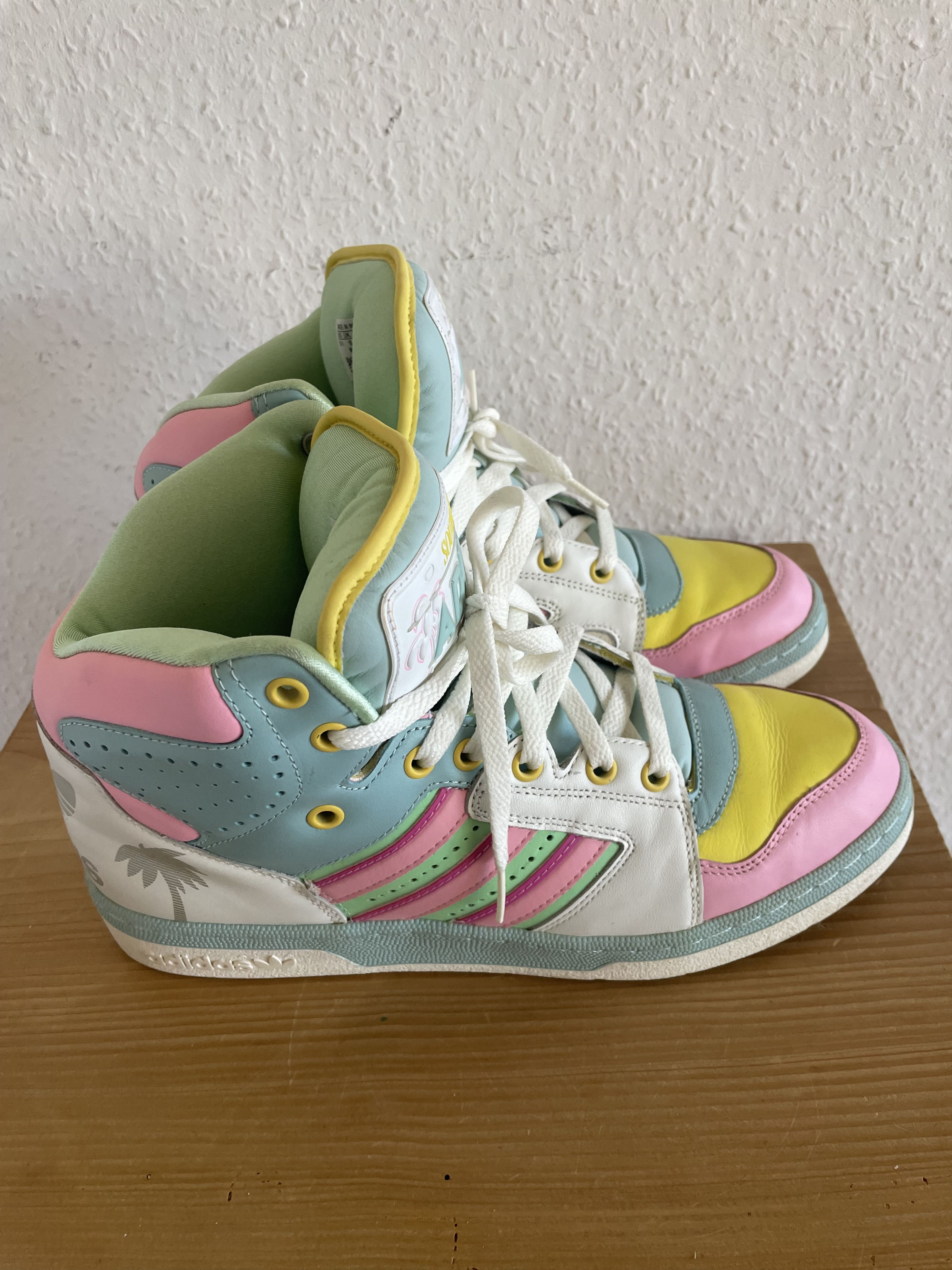 Adidas × Jeremy Scott JS License Plate Miami Sneakers Size US 10.5 / EU 43-44 - 6 Thumbnail