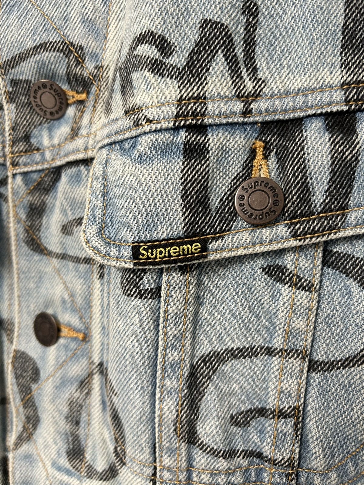 Supreme FW2020 Ark Denim Trucker Jacket Size US M / EU 48-50 / 2 - 3 Thumbnail