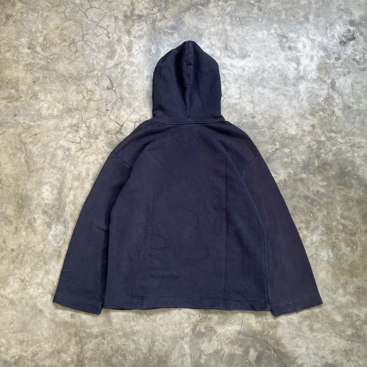 Acne Studios Acne Studios Florida Face Faded Hoodie Navy Size US M / EU 48-50 / 2 - 2 Thumbnail