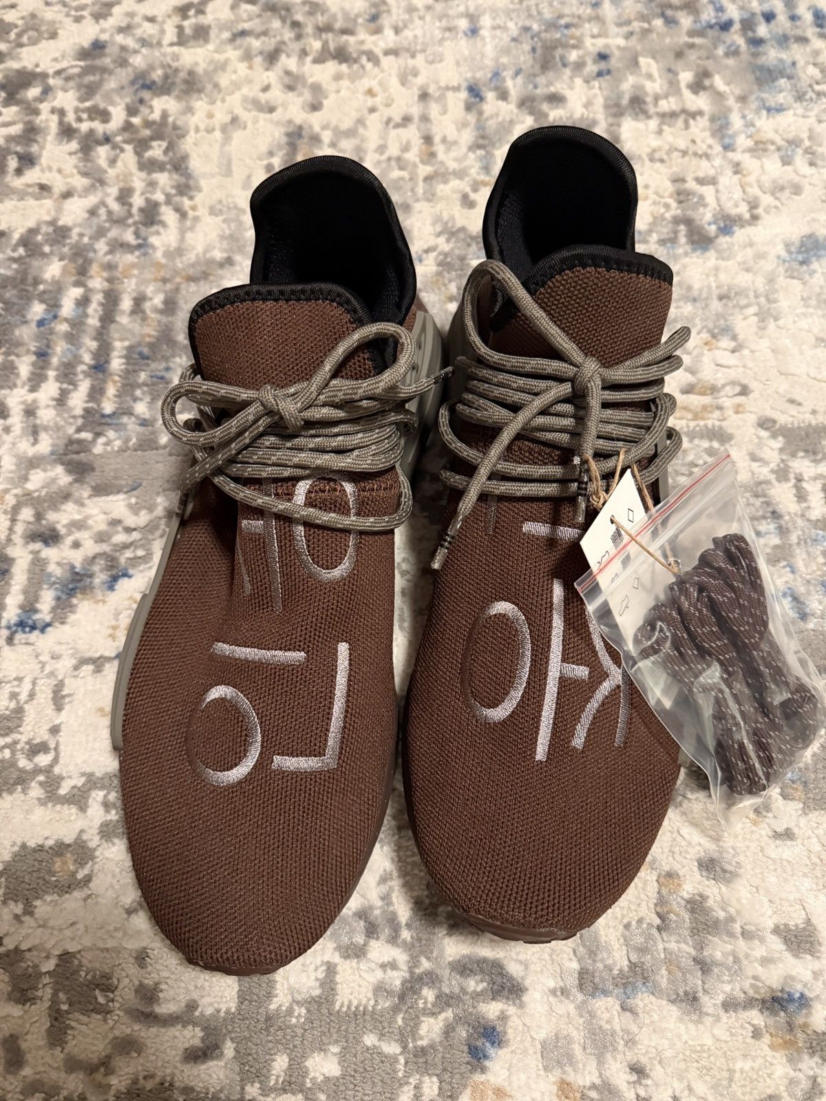 Adidas × Pharrell Adidas NMD Hu Pharrell Chocolate Size US 11 / EU 44 - 1 Thumbnail