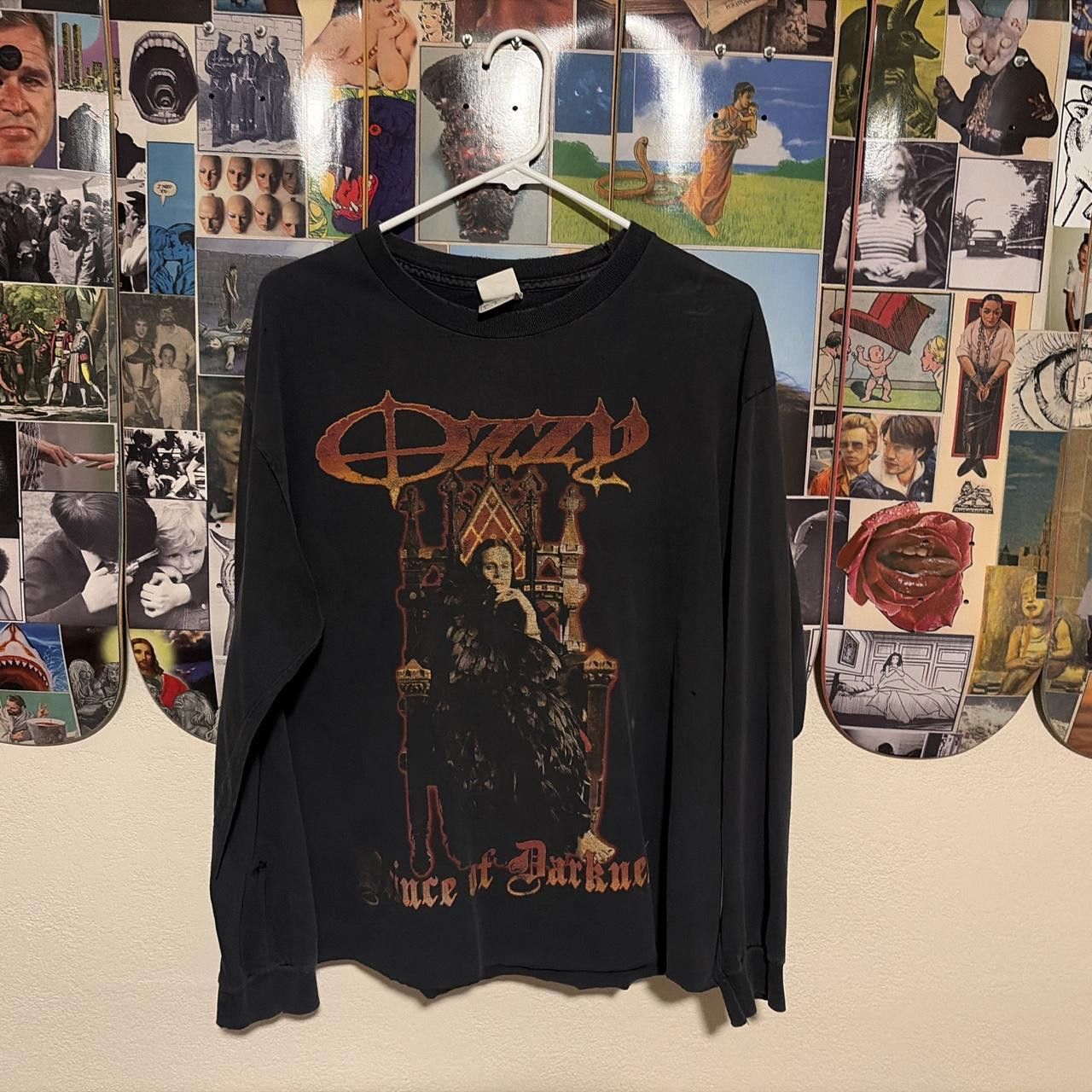 Ozzy Osbourne 90s-00s Vintage Ozzy Osbourne Prince of Darkness Longsleeve Size US L / EU 52-54 / 3 - 1 Thumbnail