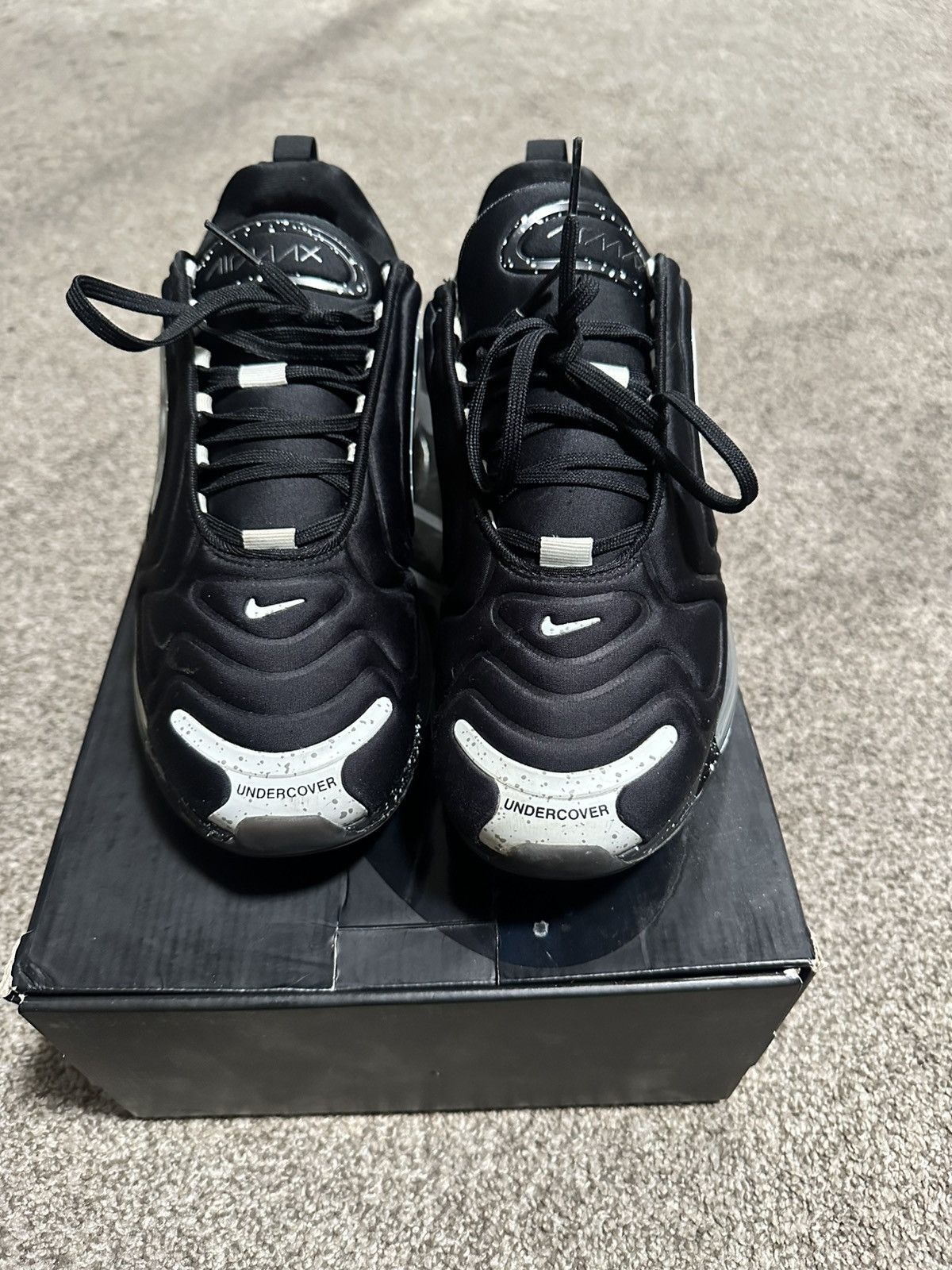 Undercover Nike Air Max 720 x UNDERCOVER Black/University Red – Size 10 Size US 10 / EU 43 - 3 Thumbnail