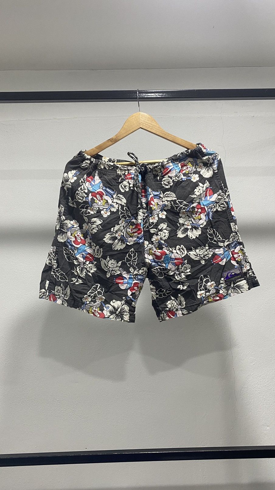 Quiksilver Quiksilver Cartoon Beach Pants 80s Size US 34 / EU 50 - 1 Thumbnail