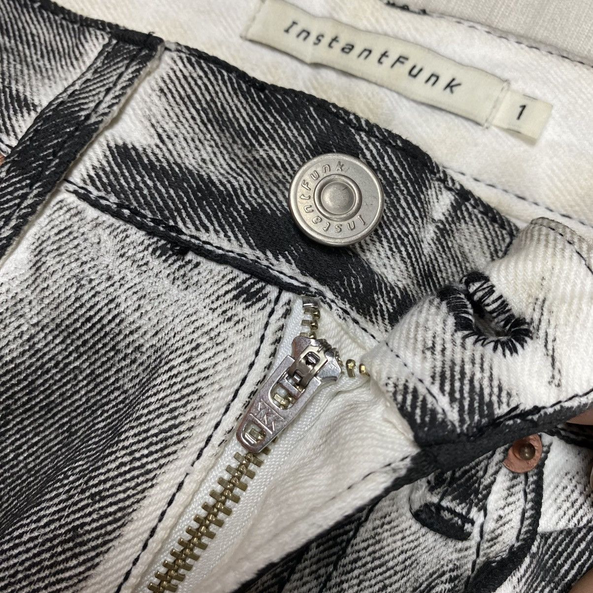 Japanese Brand InstantFunk Washed Denim Pants Size US 28 / EU 44 - 8 Thumbnail