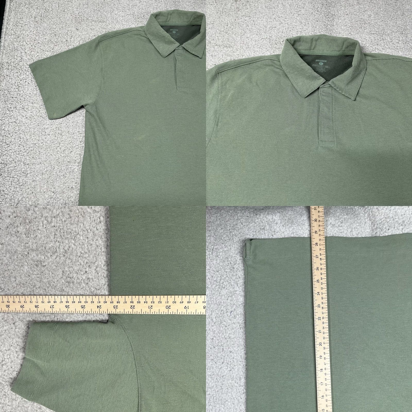 Patagonia Patagonia Polo Shirt Men L Green Snap Button Organic Cotton Short Sleeve Polo Shirt Size US L / EU 52-54 / 3 - 9 Thumbnail