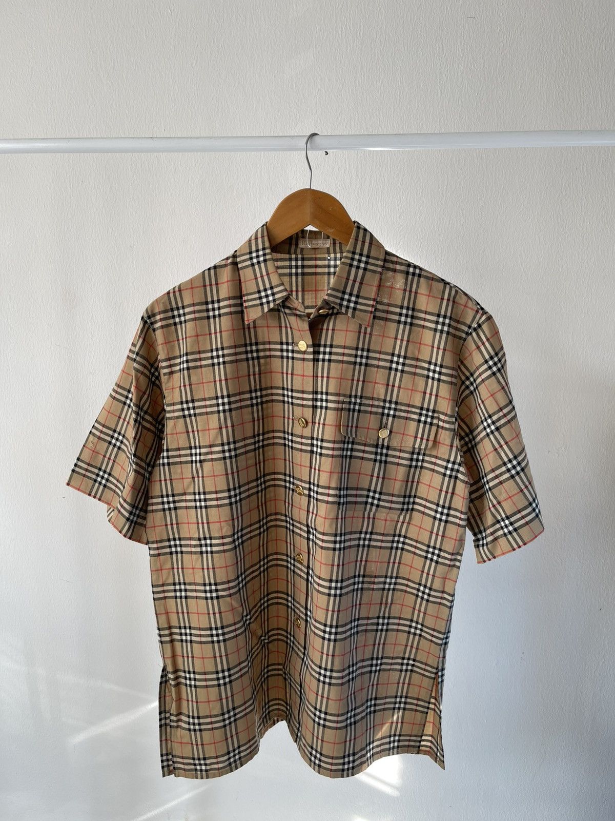 Burberry BURBERRY NOVA CHECK BUTTON UP SHIRT Size US M / EU 48-50 / 2 - 2 Thumbnail