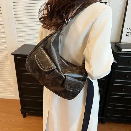 Japanese Brand PU Leather Shoulder Bag Size ONE SIZE - 5 Thumbnail