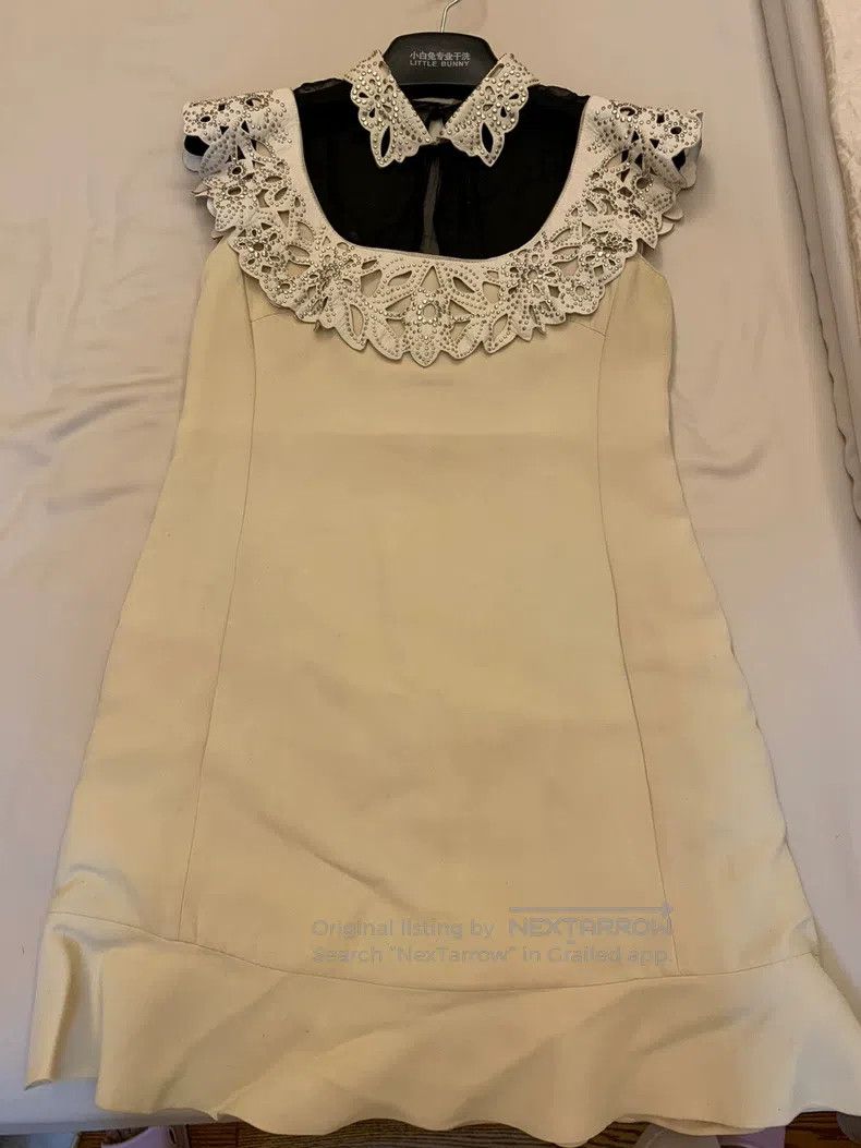 Valentino Valentino Classic sleeveless dress with a patchwork leathe Size S / US 4 / IT 40 - 1 Thumbnail
