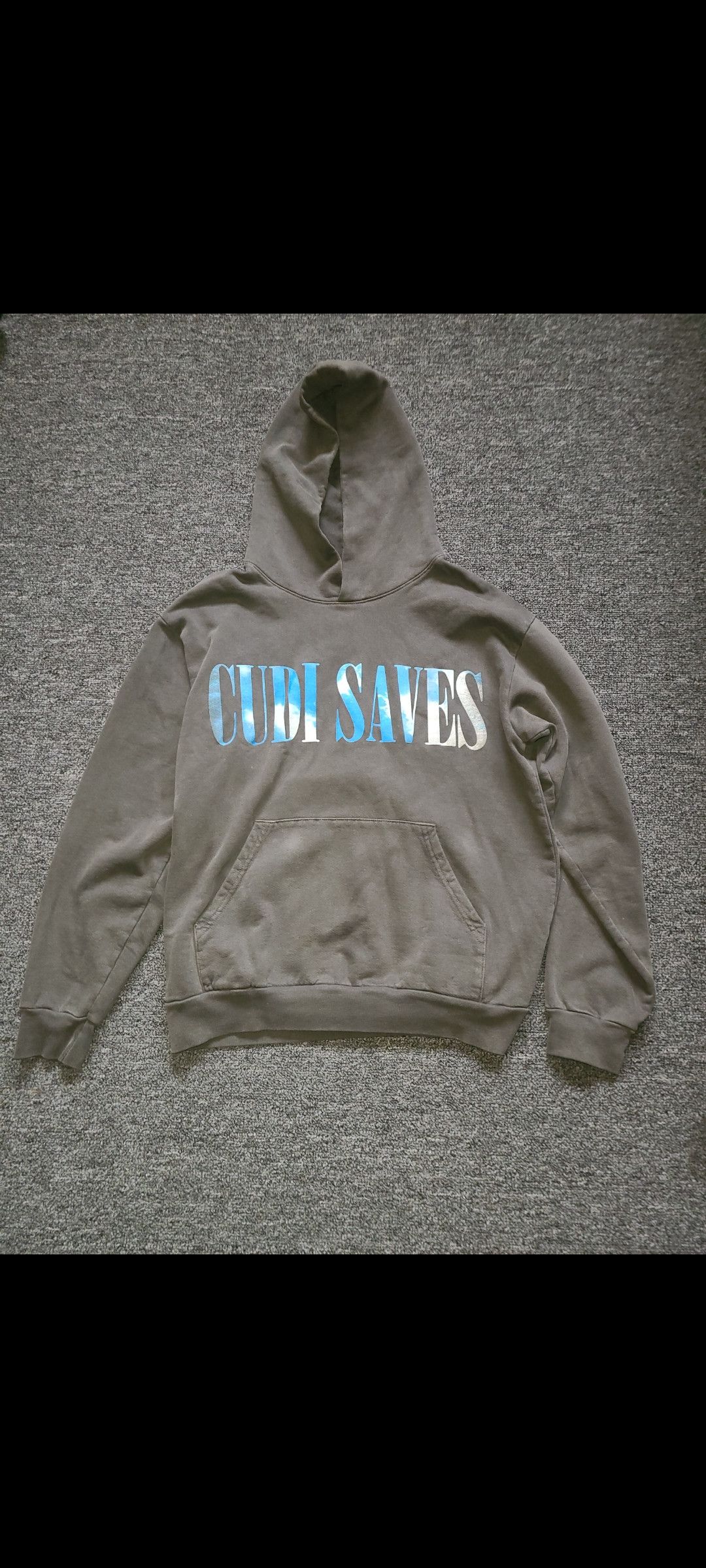 Kid Cudi KID CUDI SAVES Baptized in Fire Hoodie Unisex Dark Gray Size US M / EU 48-50 / 2 - 3 Thumbnail