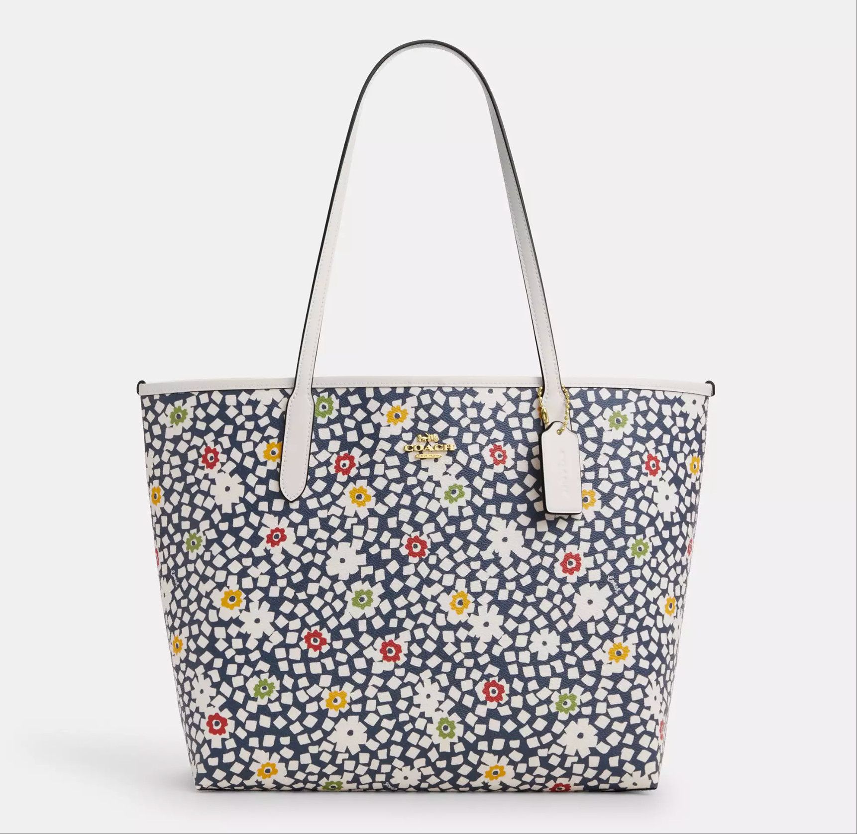 Coach City Tote Bag With Floral Print CBI53 Size ONE SIZE - 4 Thumbnail