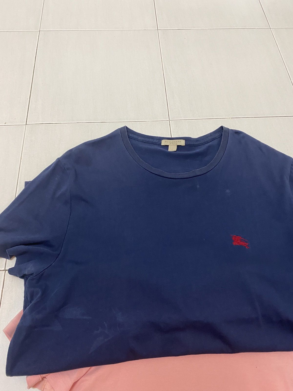 Burberry Combo 3 Vintage BURBERRY BRIT plain Tee Small logo Size US L / EU 52-54 / 3 - 4 Thumbnail