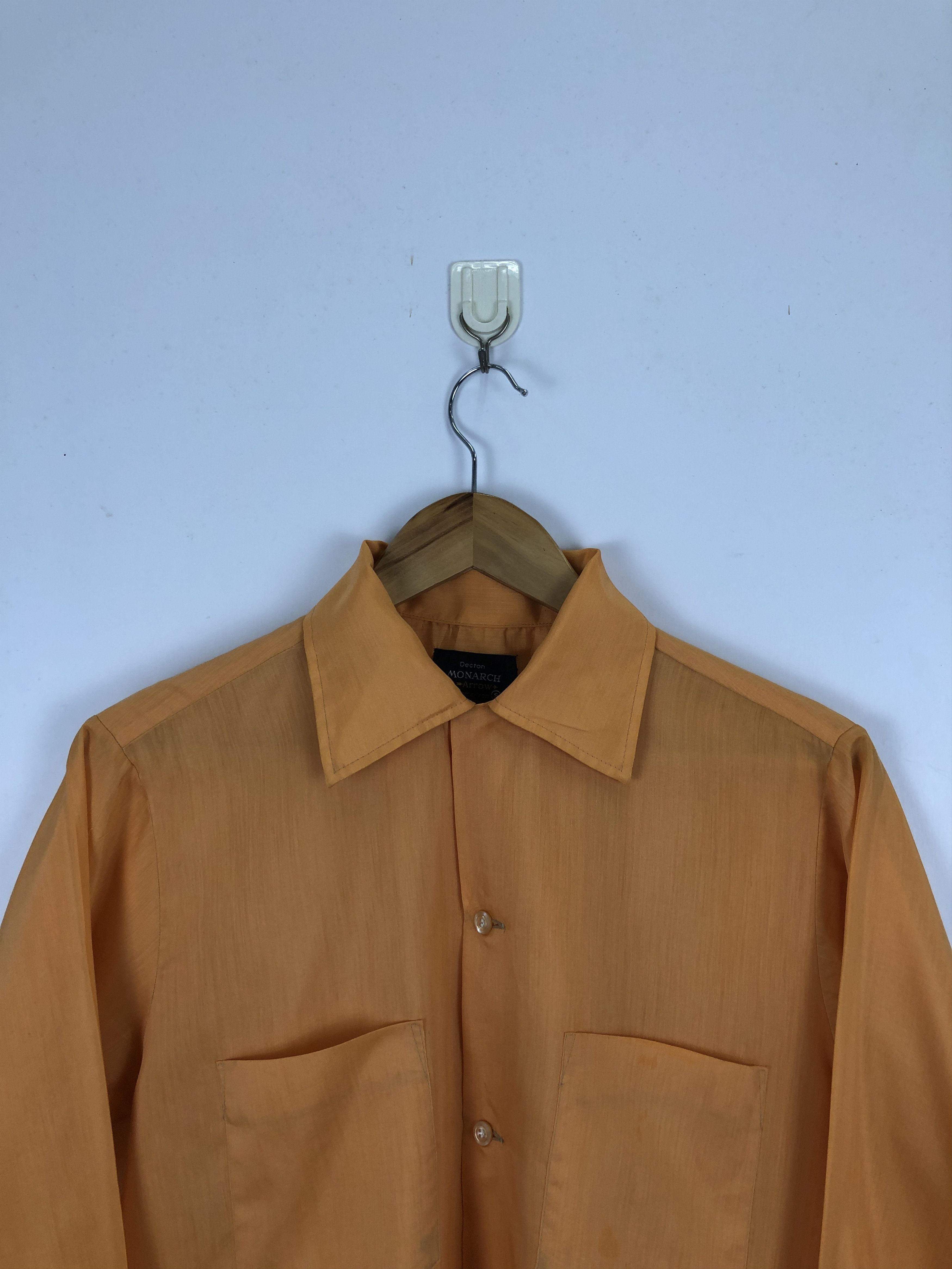 Arrow Vintage Decton Monarch By Arrow Button Up Rayon Shirt TA0453 Size US S / EU 44-46 / 1 - 2 Thumbnail