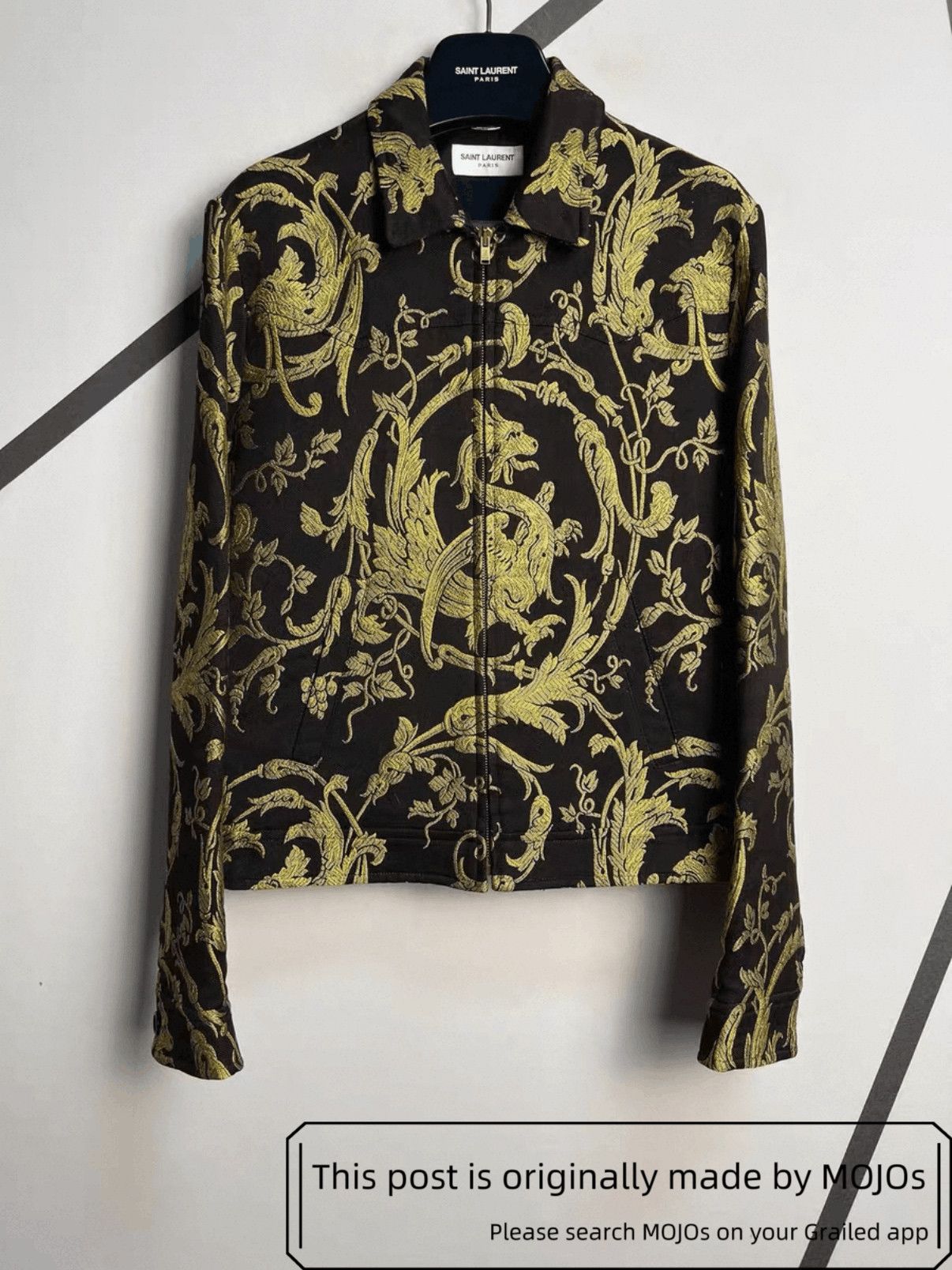 Saint Laurent Paris Sz 46 Saint Laurent Paris 15SS Dragon Pattern Jacket mojos11 Size US S / EU 44-46 / 1 - 1 Thumbnail