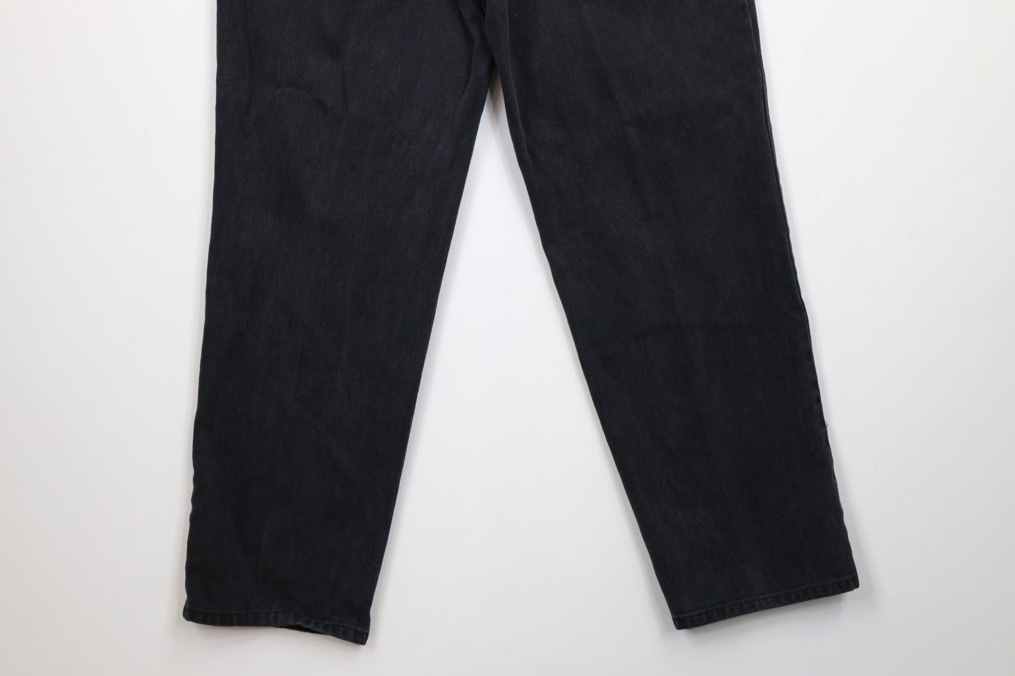 Vintage Vintage 90s Streetwear Straight Leg Denim Jeans Black Size US 30 / EU 46 - 11 Thumbnail