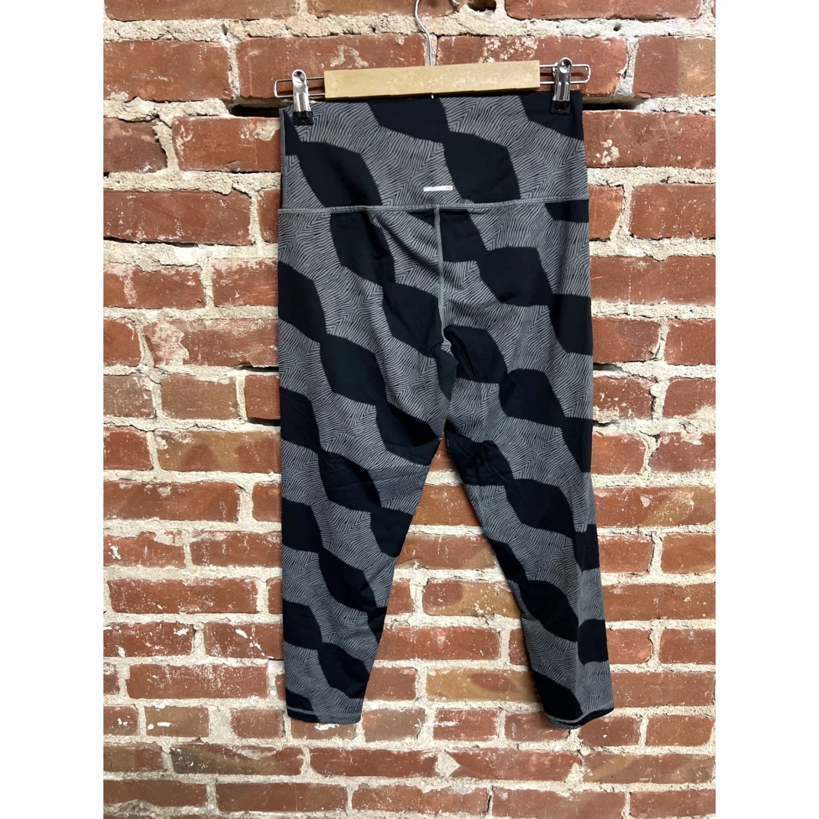 Vintage Aerie Womens Black Gray Athletic Leggings L Activewear Compression Leg Pul On Womens L Mens? Size 36" / US 14 / IT 50 - 2 Thumbnail